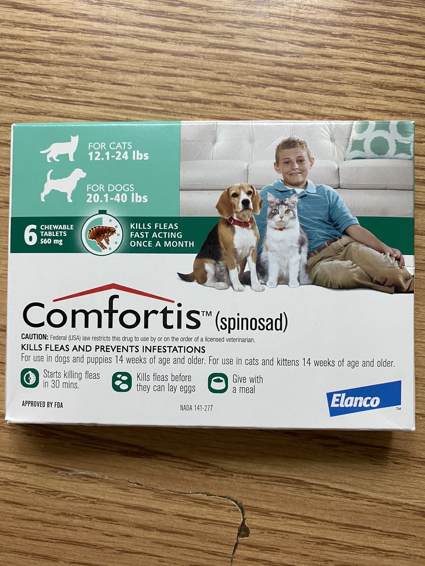 comfortis for dogs 40 60 lbs