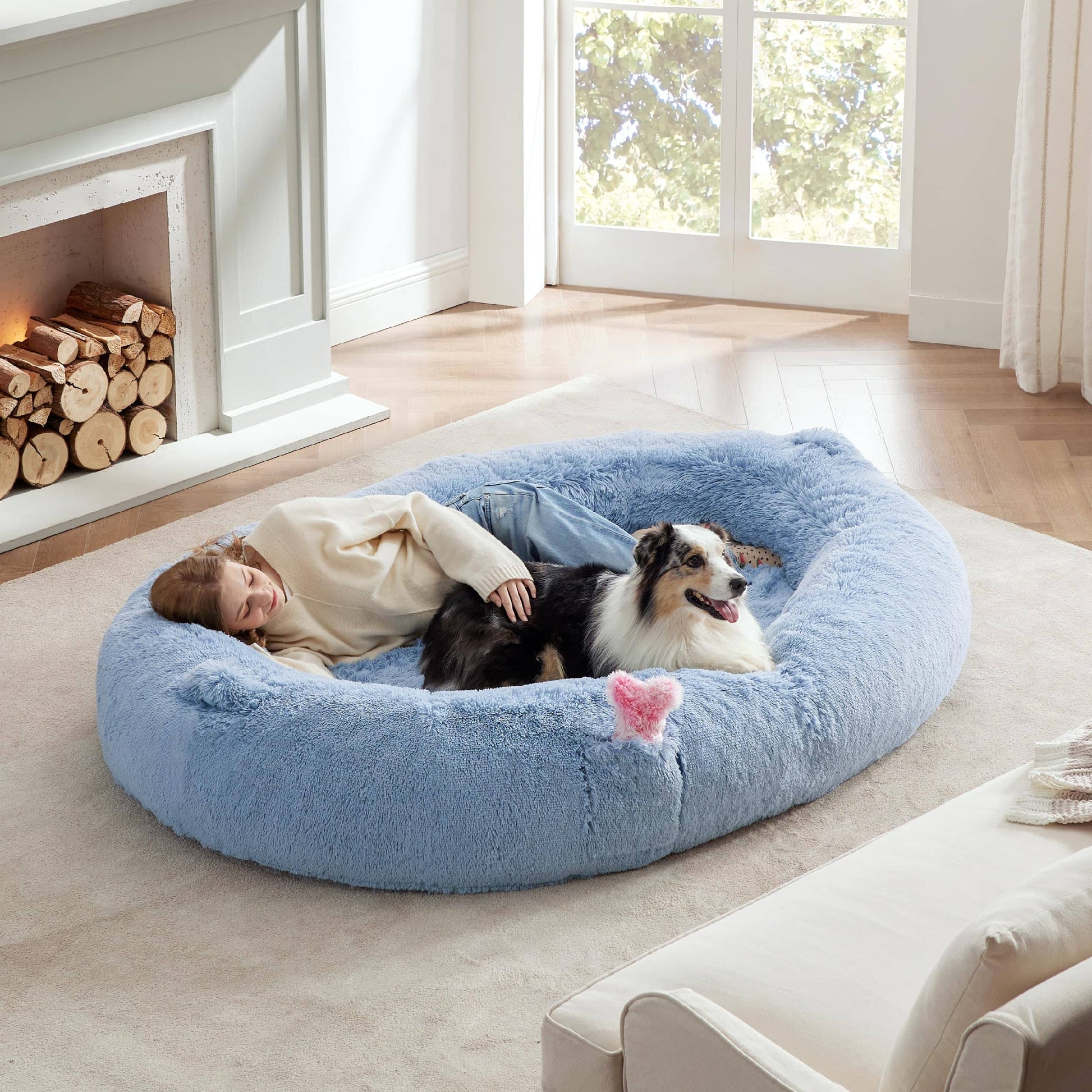 human sized dog bed