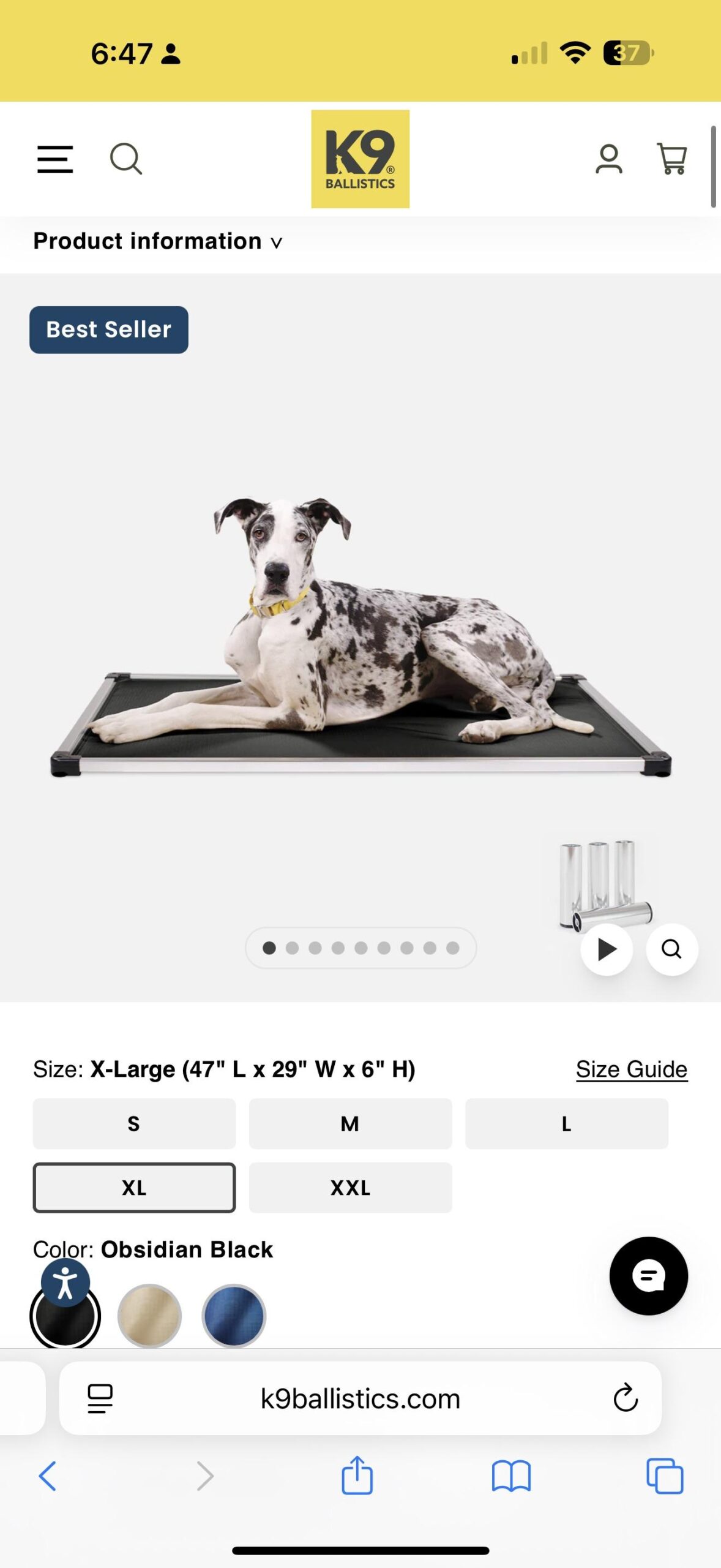 k9 ballistics dog bed