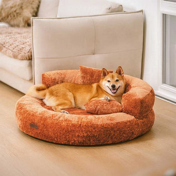 round dog bed